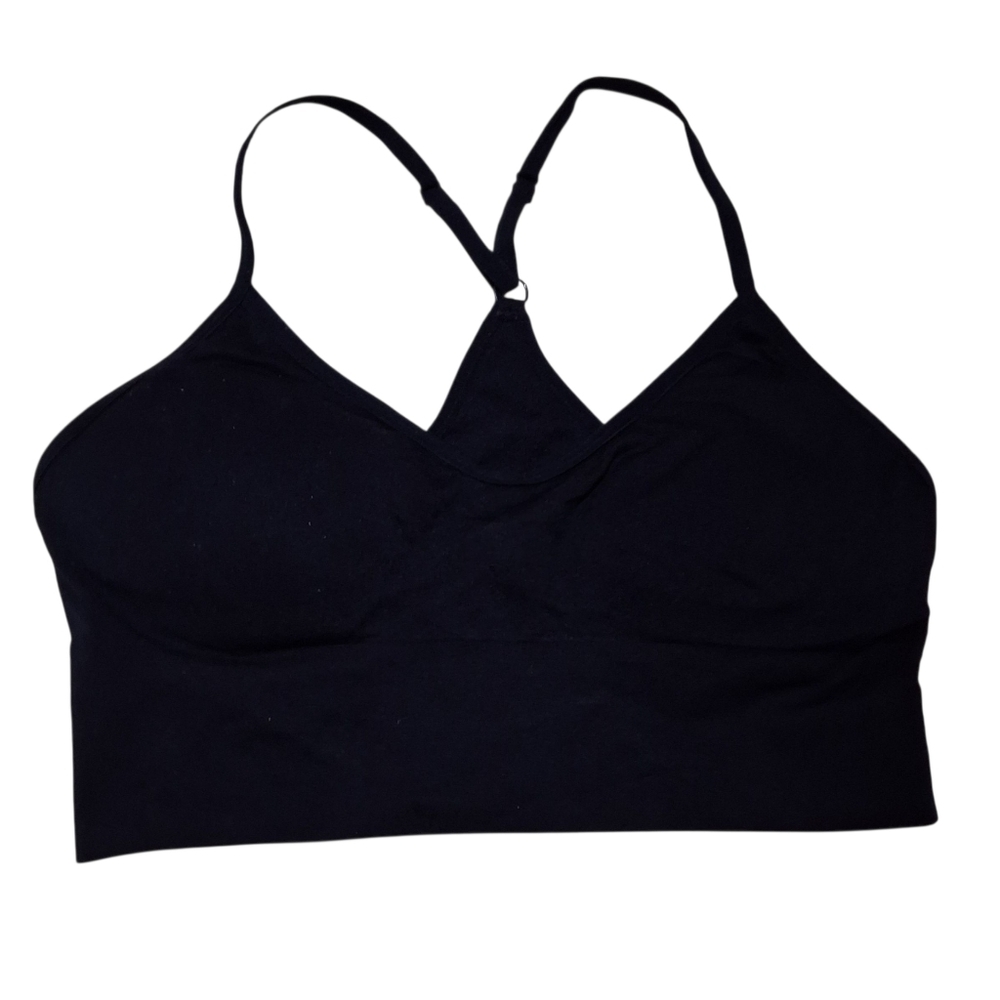 EUC‎ Felina Sz. M Black Padded Sports Bra - Picture 3 of 5